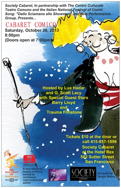October 26, 2013 at Society Cabaret, the first international collaboration creates Cabaret Comico.